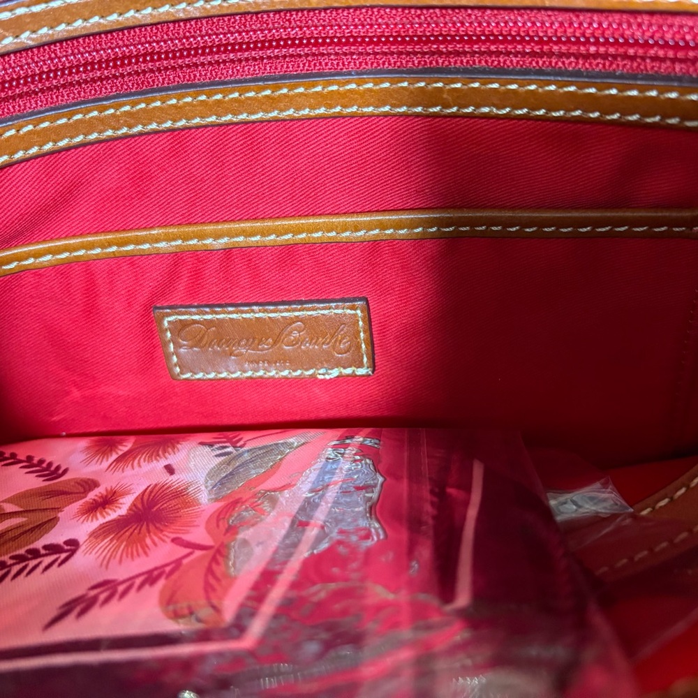 Dooney & Bourke Caramel Leather Tote - Picture 7 of 13